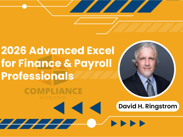 2026 Advanced Excel for Finance & Payroll Professionals